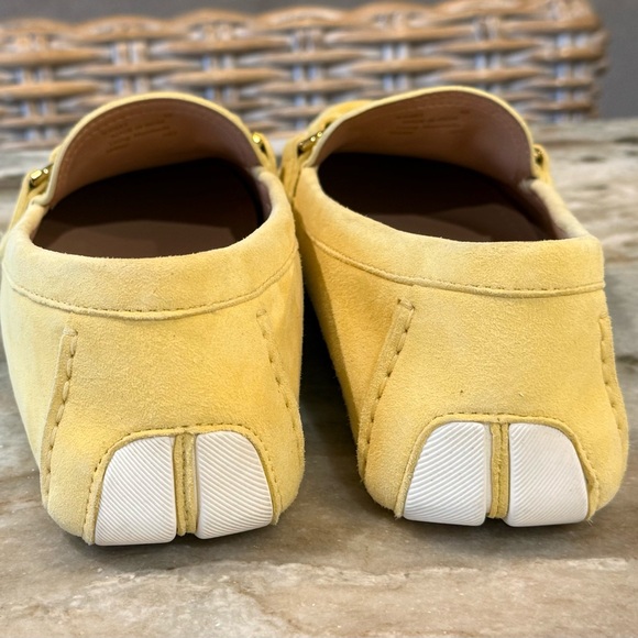 Women’s COLE HAAN Emmie knot drivers loafer flats- butter yellow. Size 8 - Picture 4 of 8